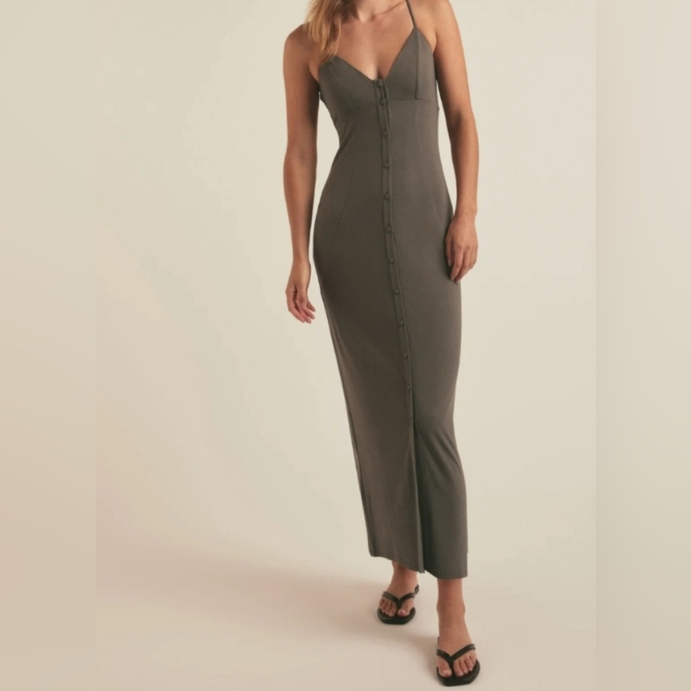 NWT Favorite Daughter The Into You Maxi Dress In Kalamata